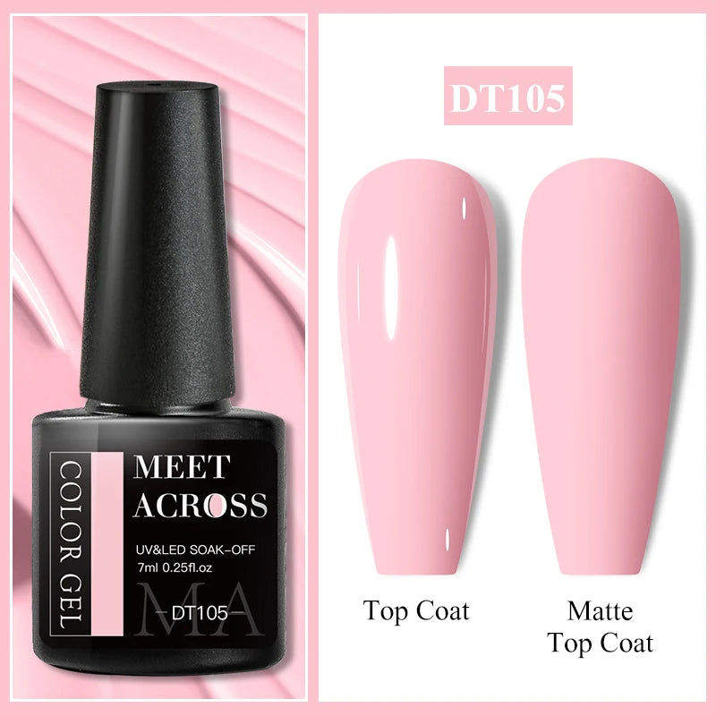 MEET ACROSS Pink Red Cat Eye Gel Nail Polish 7ml Jelly Amber Cat Magnetic Gel Nail Soak Off UV LED Semi Permanent Gel Nail Art