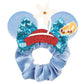 Disney Mouse Ears Velvet Scrunchies Hairband Women Elastic Ponytail Holder Girls Sequin Bow 2023 Kids Party DIY Hair Accessories
