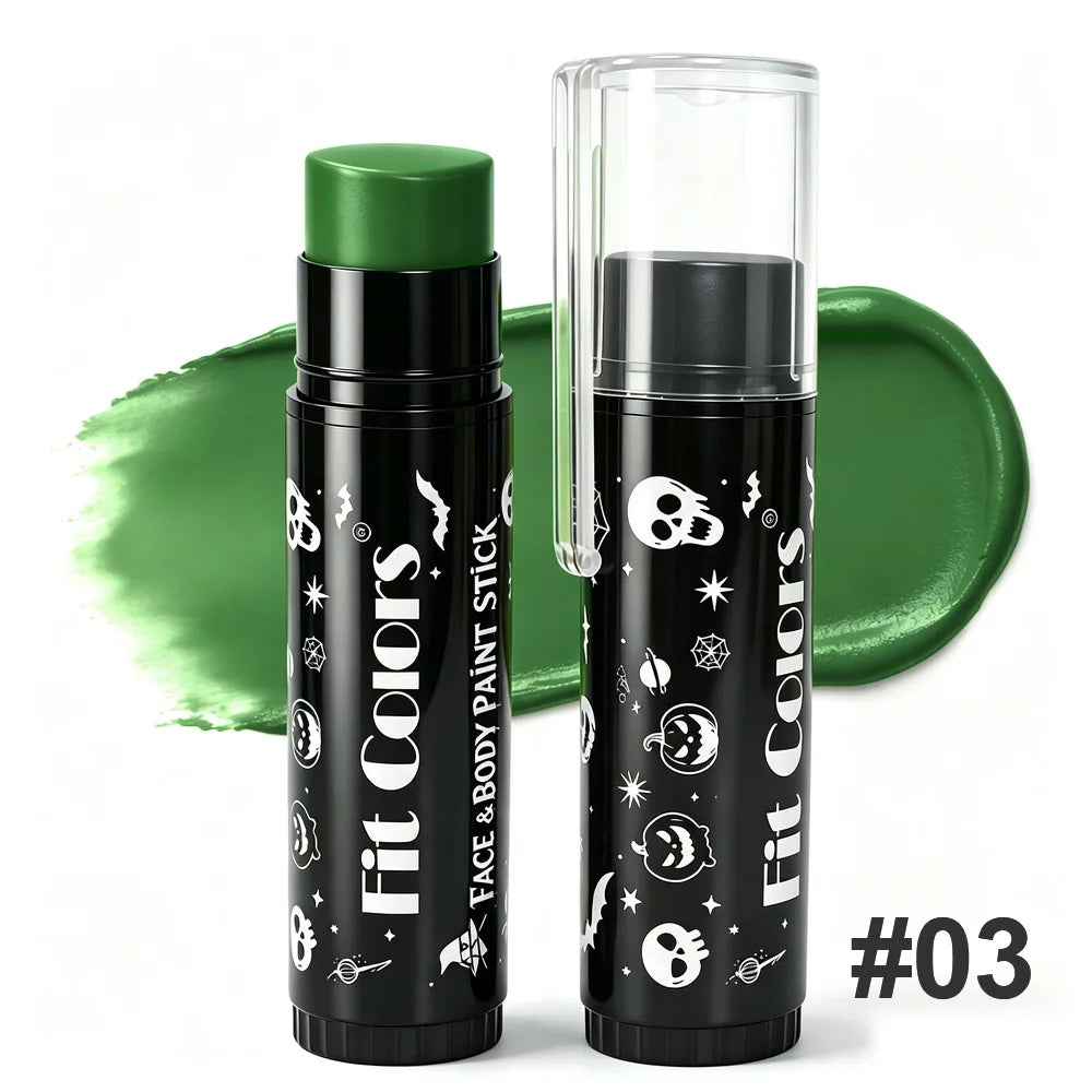 14 Colors Face & Body Paint Stick Halloween Cream Makeup Crayon Highly Pigmented Full Coverage Face Painting for Party Cosplay