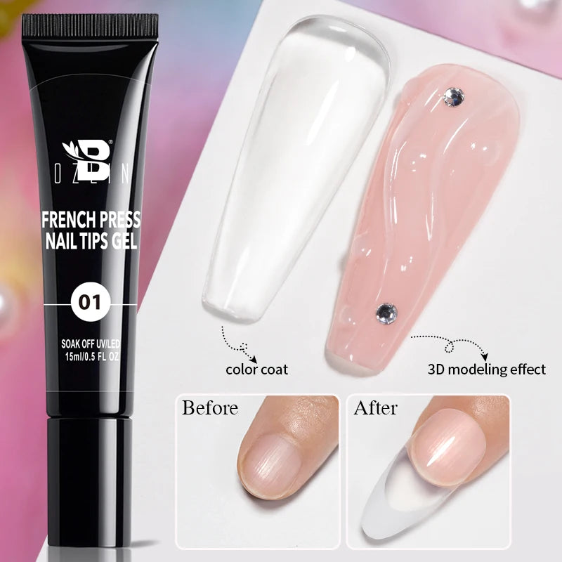 AWStorG 15ML Super Top Coat  Function Gel No Wipe Matte Top Gel Transparent Soak Off  UV LED NailArt Manicure Gel Varnish Primer