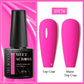 MEET ACROSS 7ml Purple Nail Gel Polish Semi Permanent Nail Art For Nails Decoration UV LED Painting Gel Varnish Nail Supplies