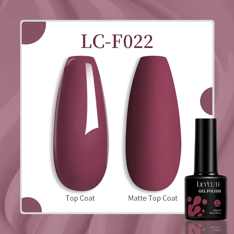 LILYCUTE 7ML Eggshell Gel Nail Polish White Black Material Semi Permanent Autumn Varnish With Any Color Gel Soak Off UV Manicure
