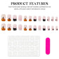 24pcs Halloween Cute Cartoon French Fake Nails Nude Pink Square Press On Nails With Pumpkin Ghost Designs Professional Nail Art