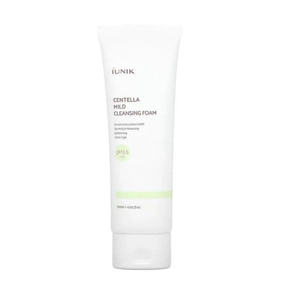 Korea IUNIK Centella Asiatica Cleans Skin Care  Mild Cleansing Foam Cleanser Calming Gel Propolis Vitamin Moisturizing Cleanser