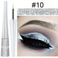 Long-Lasting Liquid Eyeliner Pen - Shimmer in Silvery, Green & Blue | Waterproof, Smudge-Proof Makeup