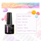 MEET ACROSS 7ml Purple Nail Gel Polish Semi Permanent Nail Art For Nails Decoration UV LED Painting Gel Varnish Nail Supplies