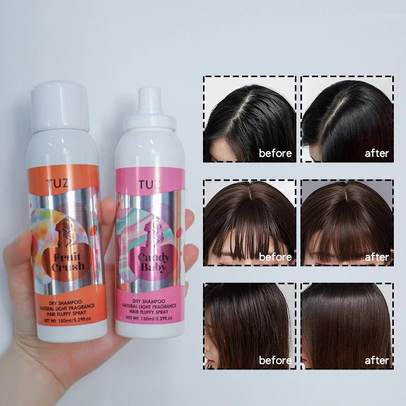 Dry Shampoo NaturalLight Fragrance Hair Fluffy Spray Oil Control Natural Light Boost Hair Volume Weightless Long Lasting150ml