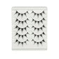 Anime-Inspired False Eyelashes, 5 Pairs Cartoon Eye Faux Lashes, Dramatic Look Demon Style, Volumizing & Lengthening