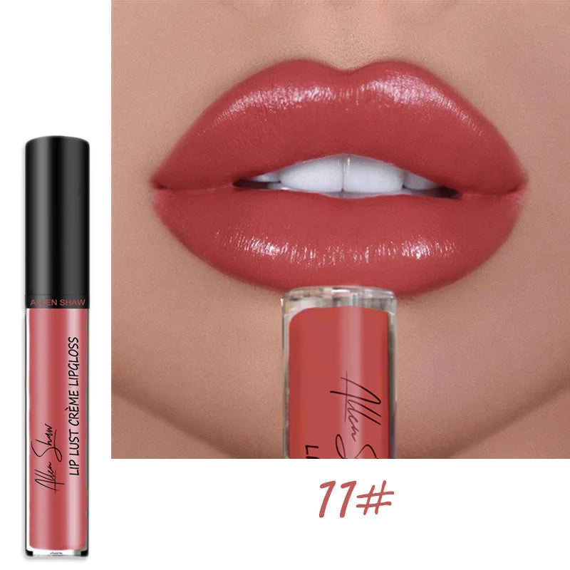 12-Color Women’s Lipstick & Lip Gloss Set – Waterproof, Long-Lasting, Moisturizing, Vivid Colorful Lip Makeup