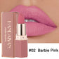 HANDAIYAN Moisturizing Long-Lasting Matte Lipstick 6-Color Set – Elegant Nude Shades, Show Your Temperament, Cosmetic Lipsticks