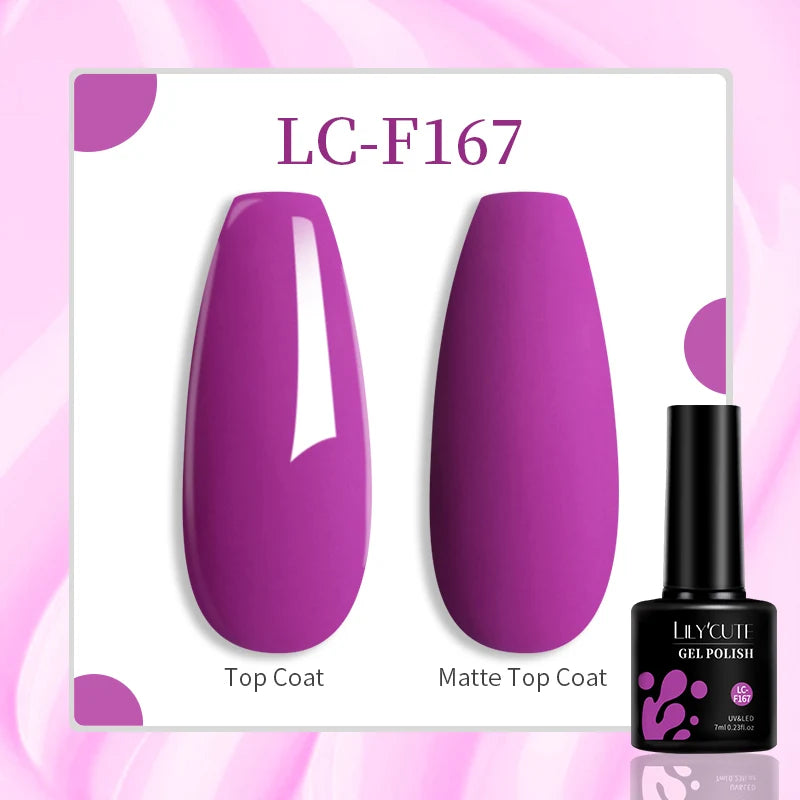 LILYCUTE 7ML Eggshell Gel Nail Polish White Black Material Semi Permanent Autumn Varnish With Any Color Gel Soak Off UV Manicure