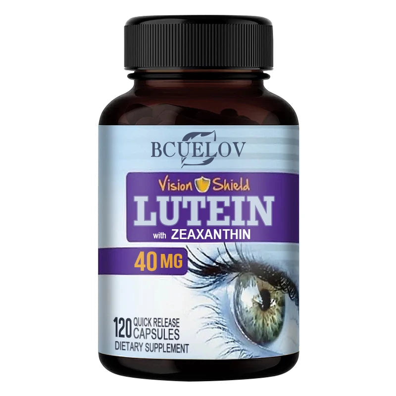 Bcuelov High Potency Lutein Capsules - Relieve Eye Fatigue, Dry Eye and Vision Health, Prevent Blue Light, Prevent Myopia
