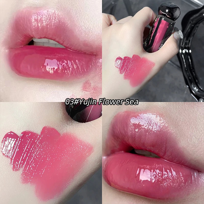 Gege bear Glacier Moisturizing Lip Gloss is moisturizing, lightweight, easy to color, mirror finish lip gloss