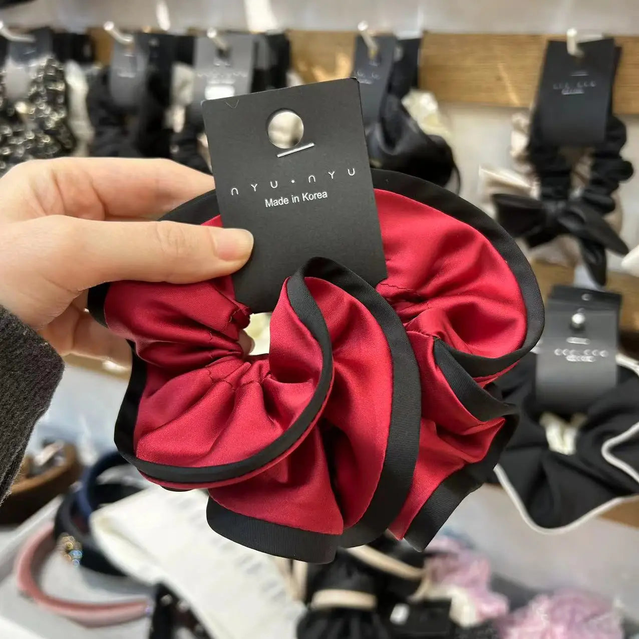 Scrunchies for Hair New Fashion Luxury Satin Silk Hair Loop Bud Shaped HairTies Hair Scrunch for Girls  Headwear