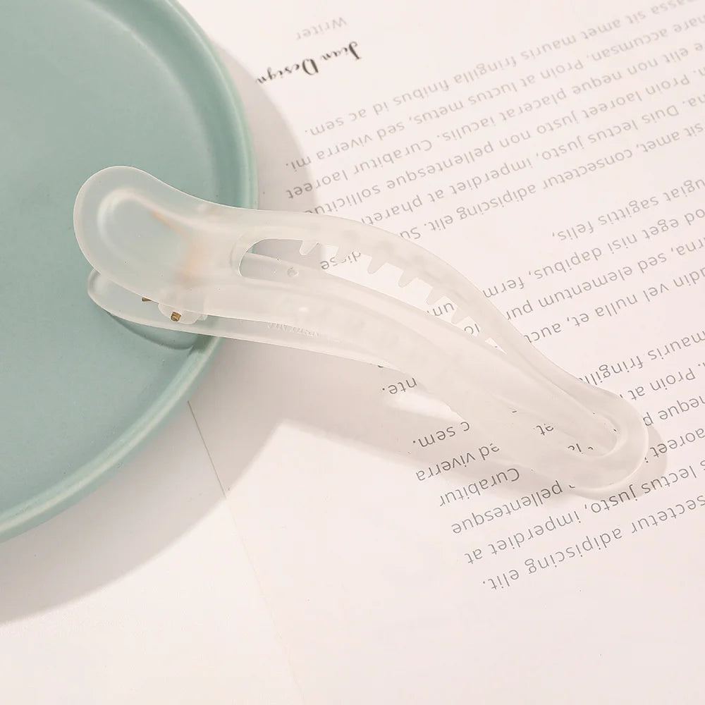 Women Large Hair Clamp Hair Clip Seamless Plastic Duckbill Claw for Women Girls Simple Hairpins Styling Tools Hair Accessories