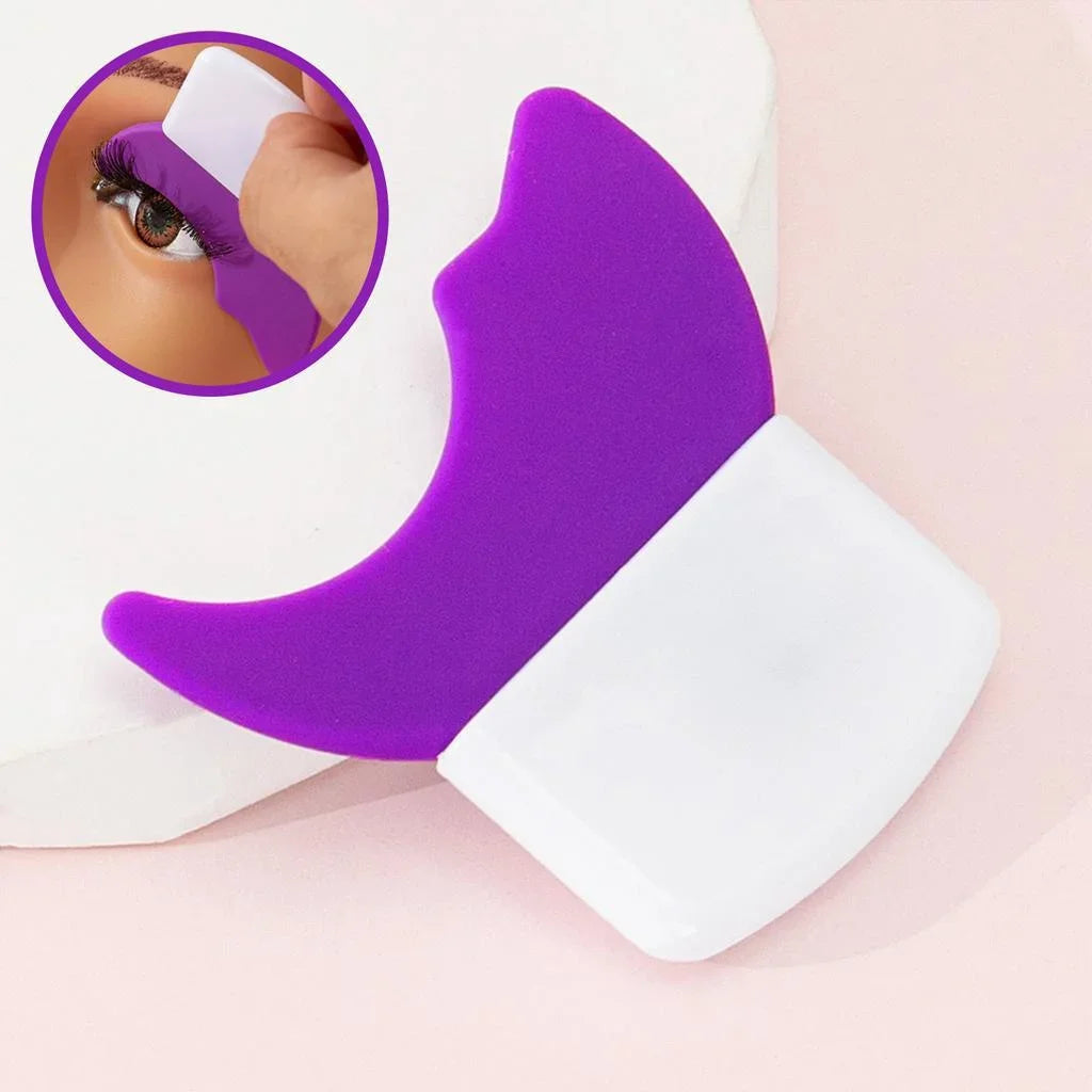 Silicone eye makeup auxiliary tool - multi-functional mascara/eyeshadow/eyeliner, reusable, suitable for beginners' eye makeup