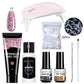 LILYCUTE Nail Gel Set 6W LED Lamp Full Manicure Set Vernis Semi Permanent Quick Extension Nail Kit Gel Set For Nails Tool Kit