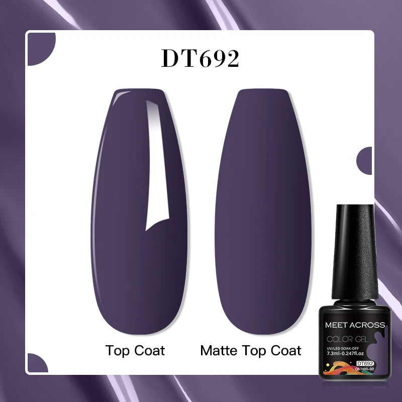 MEET ACROSS 7ml Golden Cat Magnetic Gel Nail Polish Dark Brown Red Green Christmas Nail Art Varnish Winter Autumn For Nails