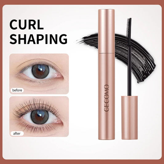 Naturally Curls Thick & Long Last Mascara with Silicone Brush Head Gecomo Mascara Specially Customized for Asian Lady