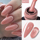MEET ACROSS 7ml Rubber Base Gel Glitter Nude Pink White 2 In 1 Gel Nail Polish Nail Art Varnish For Nails Winter Autumn Manicure