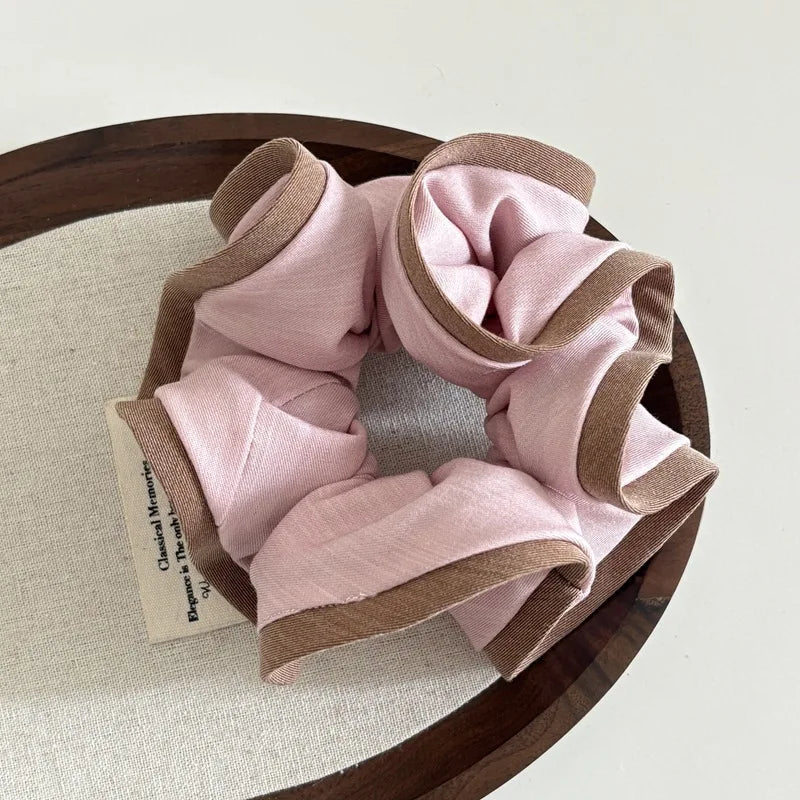 Scrunchies for Hair New Fashion Luxury Satin Silk Hair Loop Bud Shaped HairTies Hair Scrunch for Girls  Headwear
