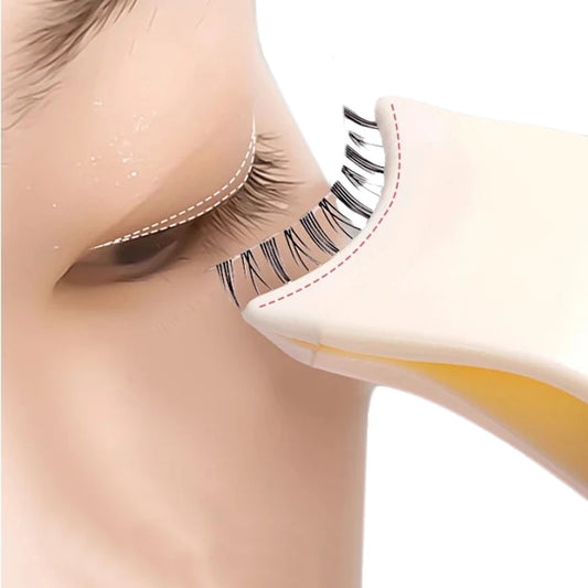 1pcs False Eyelash Assistant Portable Eyelash Applicator Tweezers Eye Makeup Tools for Full Strip Lashes and Segmented Eyelashes