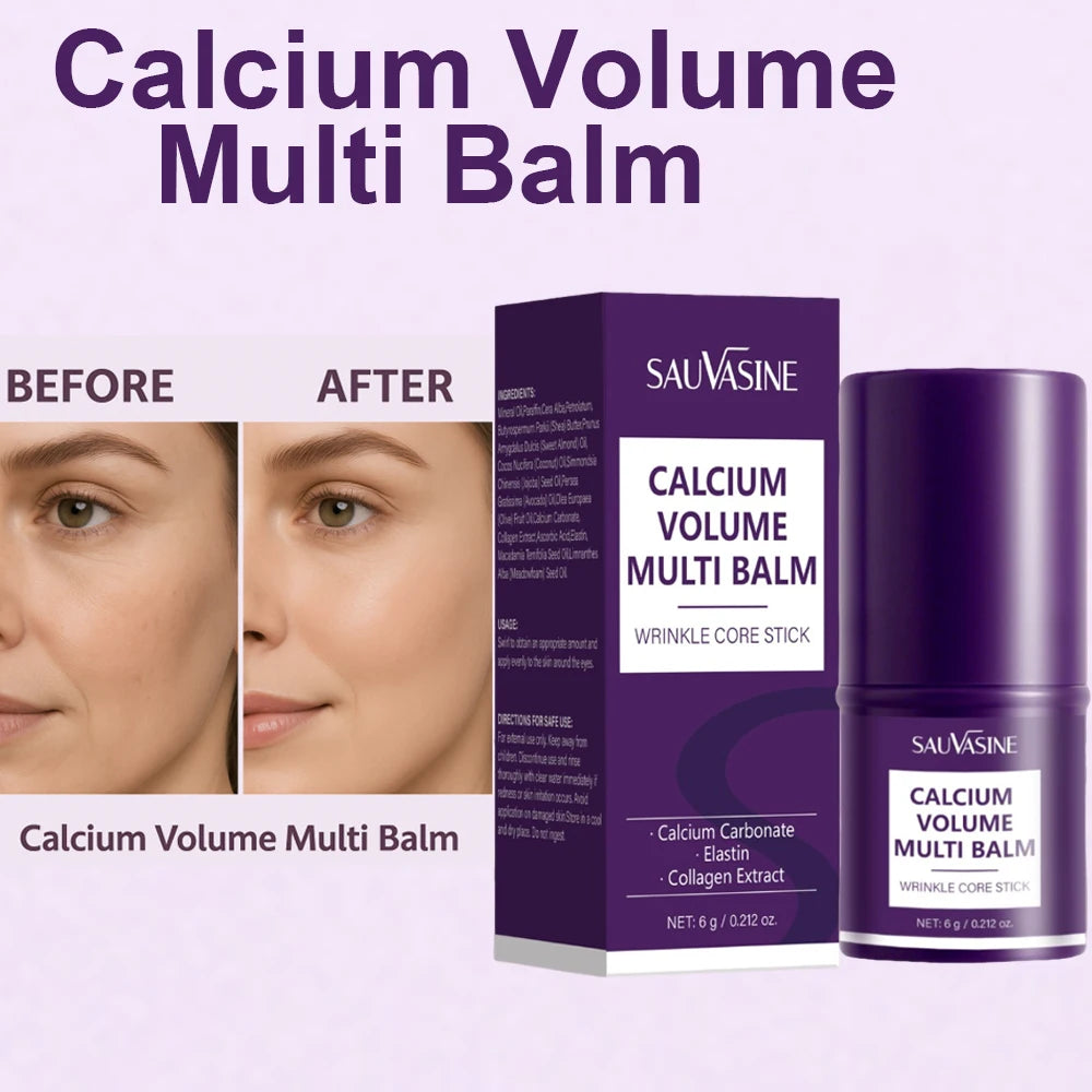 Calcium Volume Multi Balm for Smoothing Fine Lines Firms and Lifts Eye Skin Stick for Unisex Brightens& Moisturizes Skin