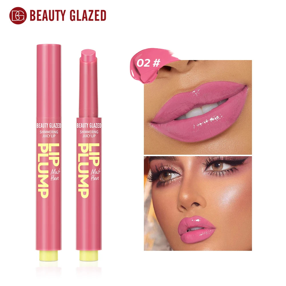 Beauty Glazed 12-Color Shimmering Juicy Lipstick Set – Moisturizing, Nourishing, Plumping Lip Makeup for Women – Perfect Gift for Girls