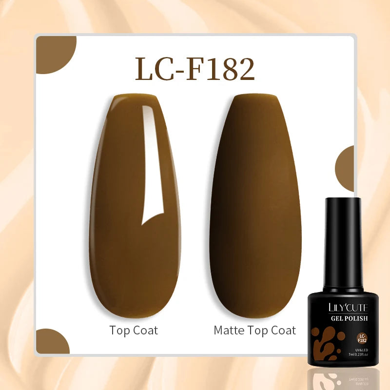 LILYCUTE 7ML Eggshell Gel Nail Polish White Black Material Semi Permanent Autumn Varnish With Any Color Gel Soak Off UV Manicure