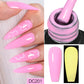 Mtssii 7ml Glitter Rubber Base Gel Polish Gold Sequins Pink White Base Gel Top Coat Soak Off UV LED Nail Art Varnish Manicure