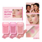 Professional Makeup Powder Blush 12HR Wear Vegan Formula Blusher Makeup Blush in Bar Cosmetics Palette Powder Pink Cream Face