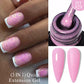 MEET ACROSS 7ml Rubber Base Gel Glitter Nude Pink White 2 In 1 Gel Nail Polish Nail Art Varnish For Nails Winter Autumn Manicure