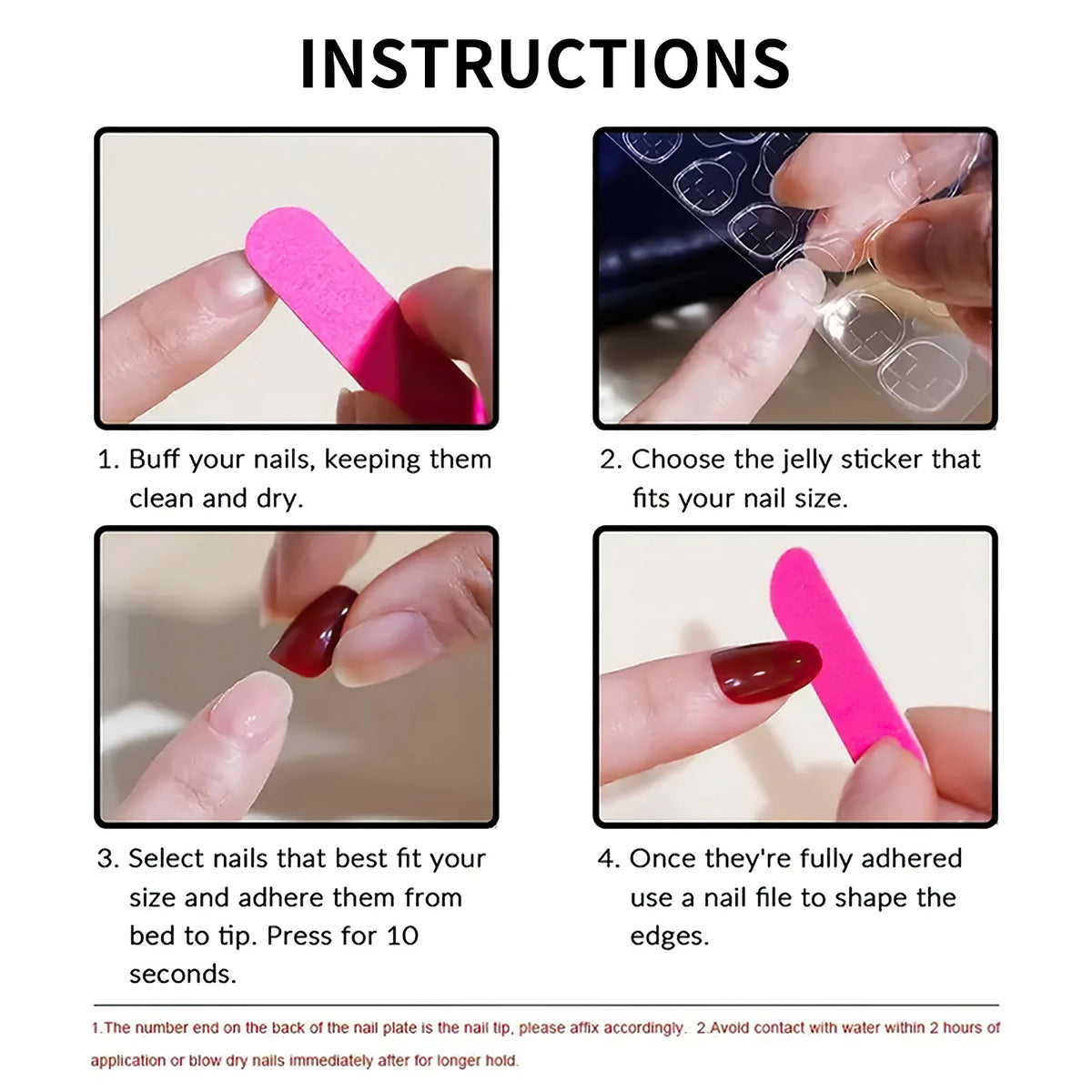 24pcs Press on Nails Resin False Nail Tips Pre-Painted for Halloween Party Gothic Cosplay Accessories