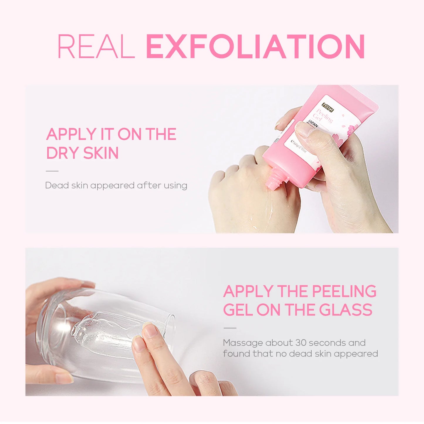 Cherry Blossom Peeling Gel Facial Exfoliating  Moisturizing Tender Body Cleansing Skin Care 60g