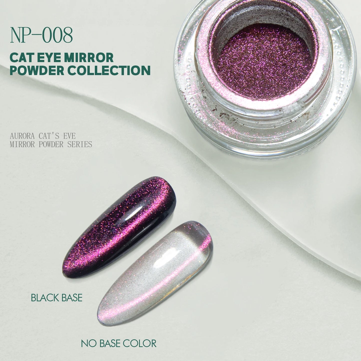 Nailpop 0.3g Moonlight Magic Mirror Powder Magnetic Cat Eye Glitter Nail Powder DIY Nail Art Decoration Chrome Nail Salon Tools