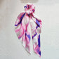 New Fashion Print Bow Scrunchies Hair Ribbon For Women Elastic Hair Band Girls Horsetail Hair Ties Hair Accessories