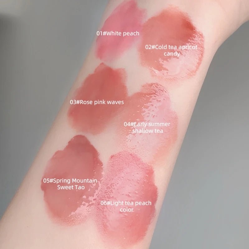 Crystal Translucent Lip Glaze – Moisturizing, Long-Lasting, Natural Red Lip Color, Easy-to-Wear Lip Gloss