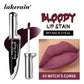 Halloween Matte Lip Stain Liquid Lipstick Dark Shades Lip Tint Smudge‑Resistant Lip Gloss Cosplay Party Long‑Wear Lip Makeup