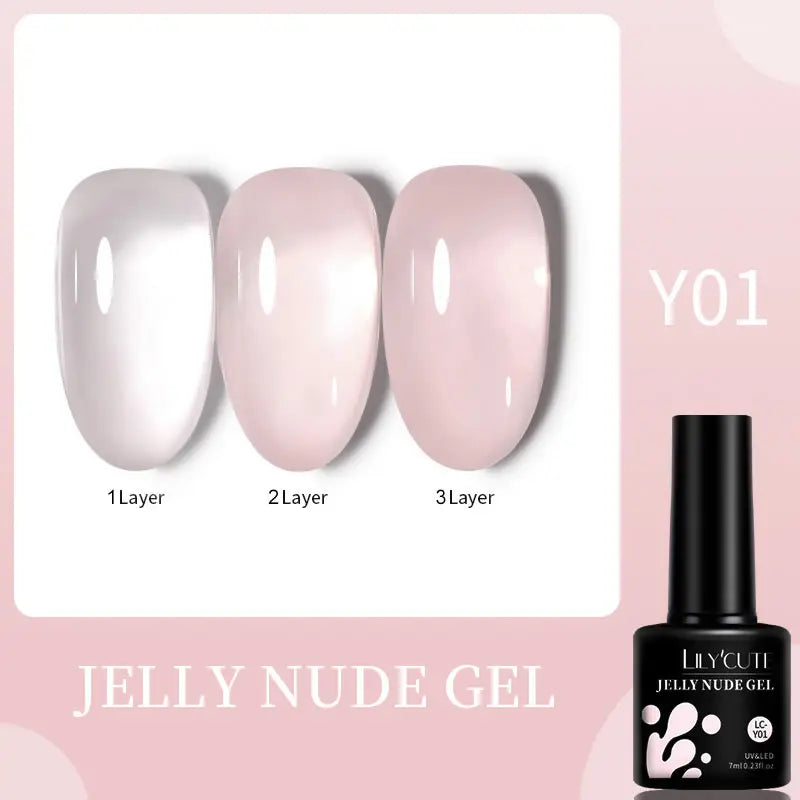 LILYCUTE Fluorescent Nail Gel Polish Orange Red Neon Bright Color Summer Series Soak Off For Manicure Nail Art UV Gel Varnish