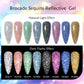 Mtssii 7ML Colorful Reflective Gel Nail Polish Glitter Sparkling Flash Glitter Gel Polish Semi Permanent Varnish Soak Off Nails