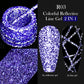 LILYCUTE 5ML Metallic Painting Liner Gel Nail Polish Super Bright Gold Silver Mirror Drawing Gel Semi Permanent Line French Nail