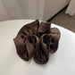 Korean Big Hair Tie Ribbon Scrunchies Satin Elastic Hair Band Bow Women Simple Temperament New Style  Ponytail Hair Accessories