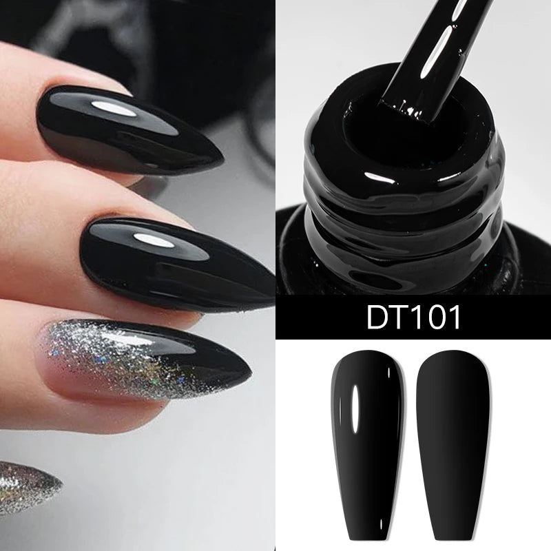 MEET ACROSS 7ml Eggshell Thermal Gel Nail Polish Temperature Changing Gradient Nail Art Varnish Winter Soak Off Gel For Nails