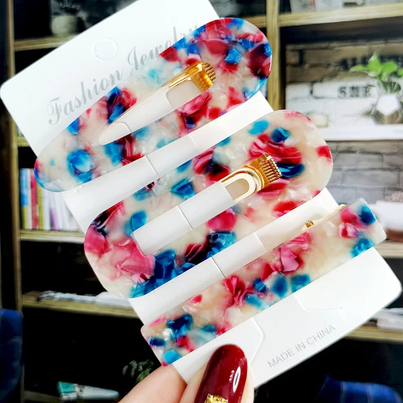 2/3pcs Hair Clip Set Acetate Hairpin Women Hair Accessories Jewelry Korean Femme Barrettes Hairgrip For Woman Girls Headwear