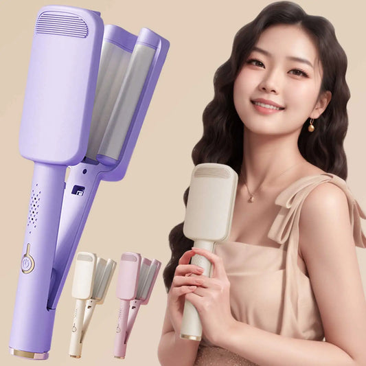 32mm Electric Curling Iron,Automatic Lambswool Curling Tool,Long Lasting French Styling Deep Waver Curling Iron For Women Female