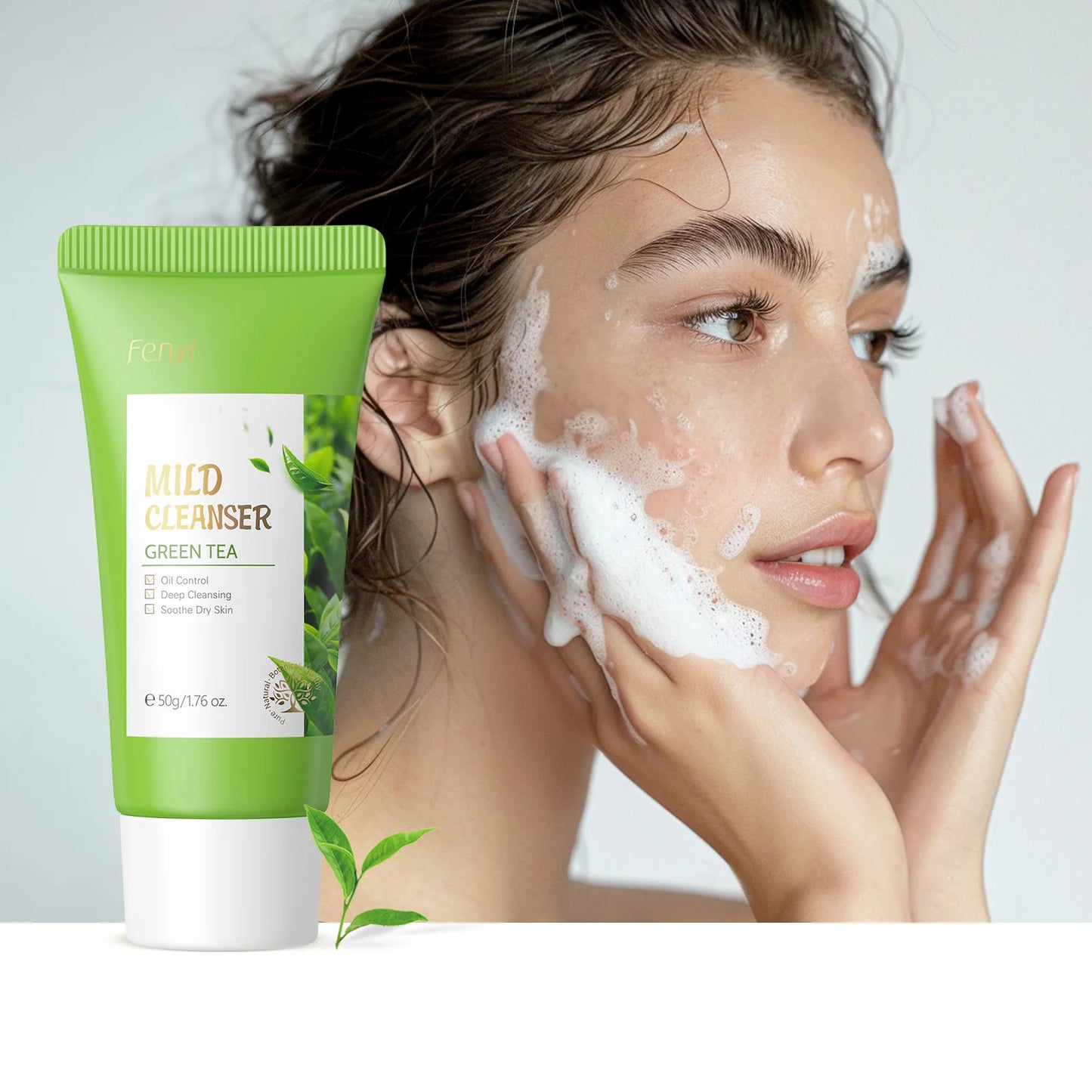 Vitamin C Facial Cleanser Face Wash Foam Face Wash Foam Face Cleanser Moisturizing Whitening Anti-aging Skin Care