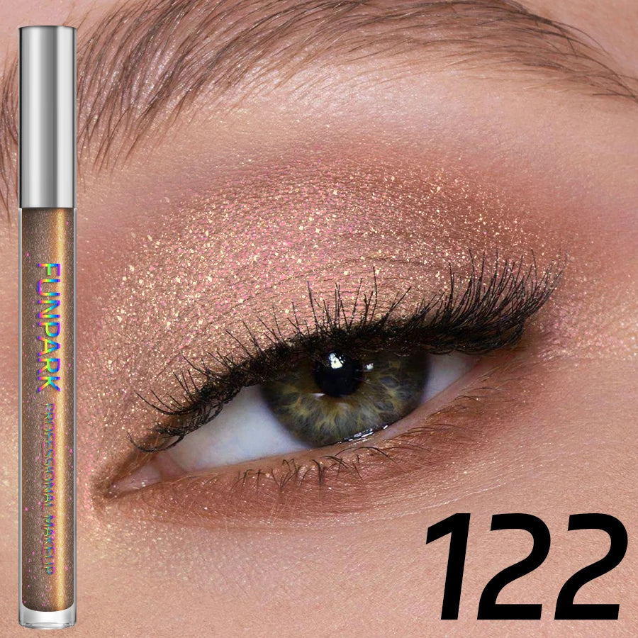 Colorful Liquid Eyeshadow Pink Green Black Diamond Shiny Eye Liner Pen Giltter Eyeshadow Palette Makeup Long Lasting Shimmer