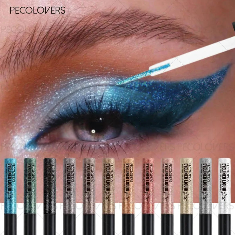 Glitter Eyeliner, Multi-color Options, Sparkly Eyeliner, Suitable for Halloween and Christmas Makeup