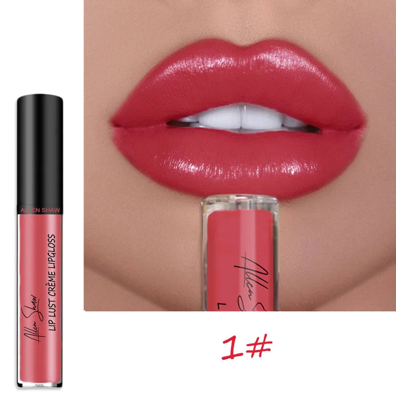 12-Color Women’s Lipstick & Lip Gloss Set – Waterproof, Long-Lasting, Moisturizing, Vivid Colorful Lip Makeup