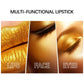 High-pigmented Gold Lipstick Shiny Metallic Matte Velvet Waterproof Long Lasting Sexy Gold Lip Gloss Women Lip Makeup Halloween